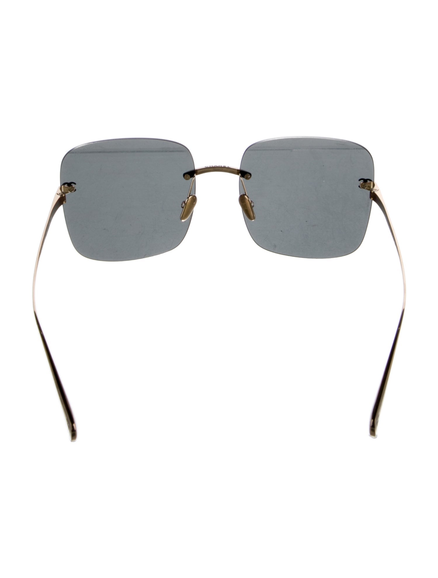 Chanel Titanium Interlocking CC Logo Sunglasses