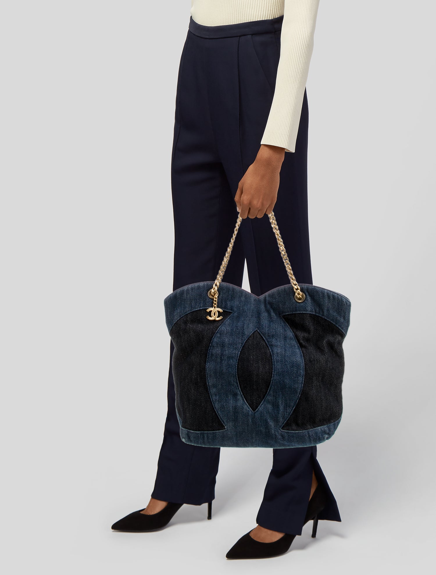 Chanel 2023 Denim CC Tote