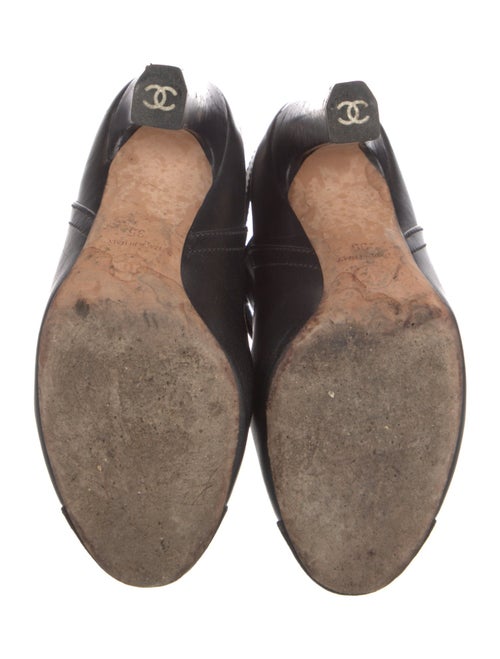 Chanel Interlocking CC Logo Leather Boots