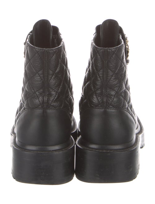 Chanel 2020 Interlocking CC Logo Combat Boots