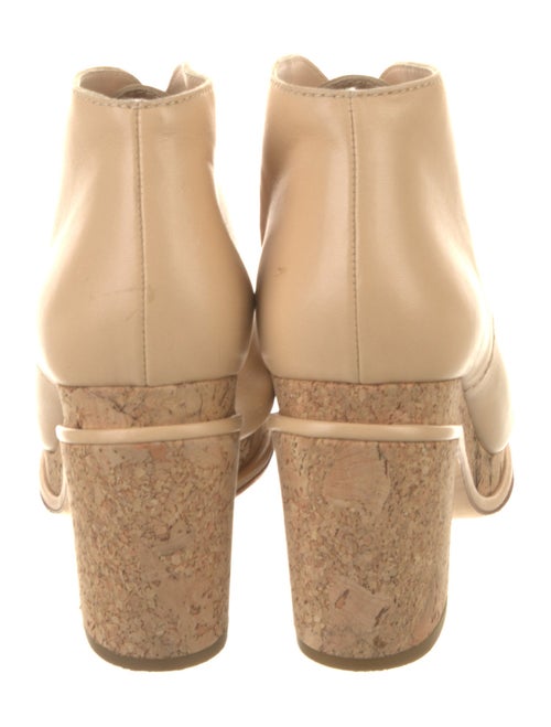 Chanel Interlocking CC Logo Leather Lace-Up Boots