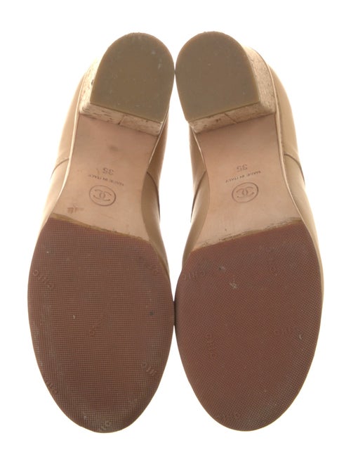 Chanel Interlocking CC Logo Leather Lace-Up Boots