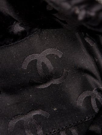 Chanel Jersey Square Quilt Bowling Bag