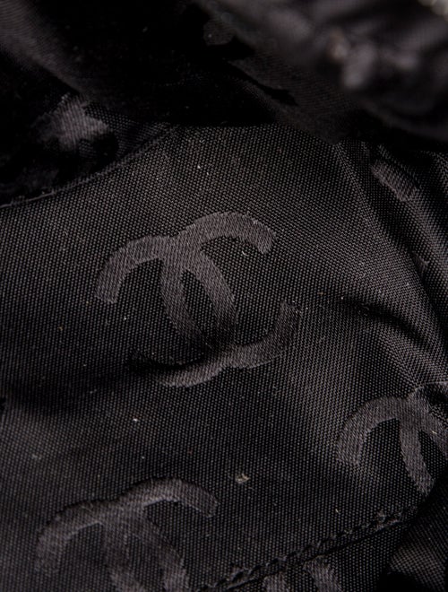 Chanel Jersey Square Quilt Bowling Bag