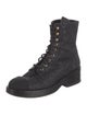 Chanel Interlocking CC Logo Combat Boots