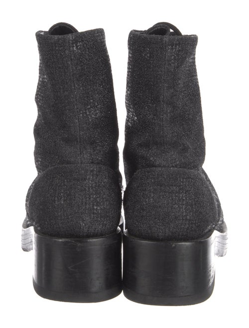 Chanel Interlocking CC Logo Combat Boots