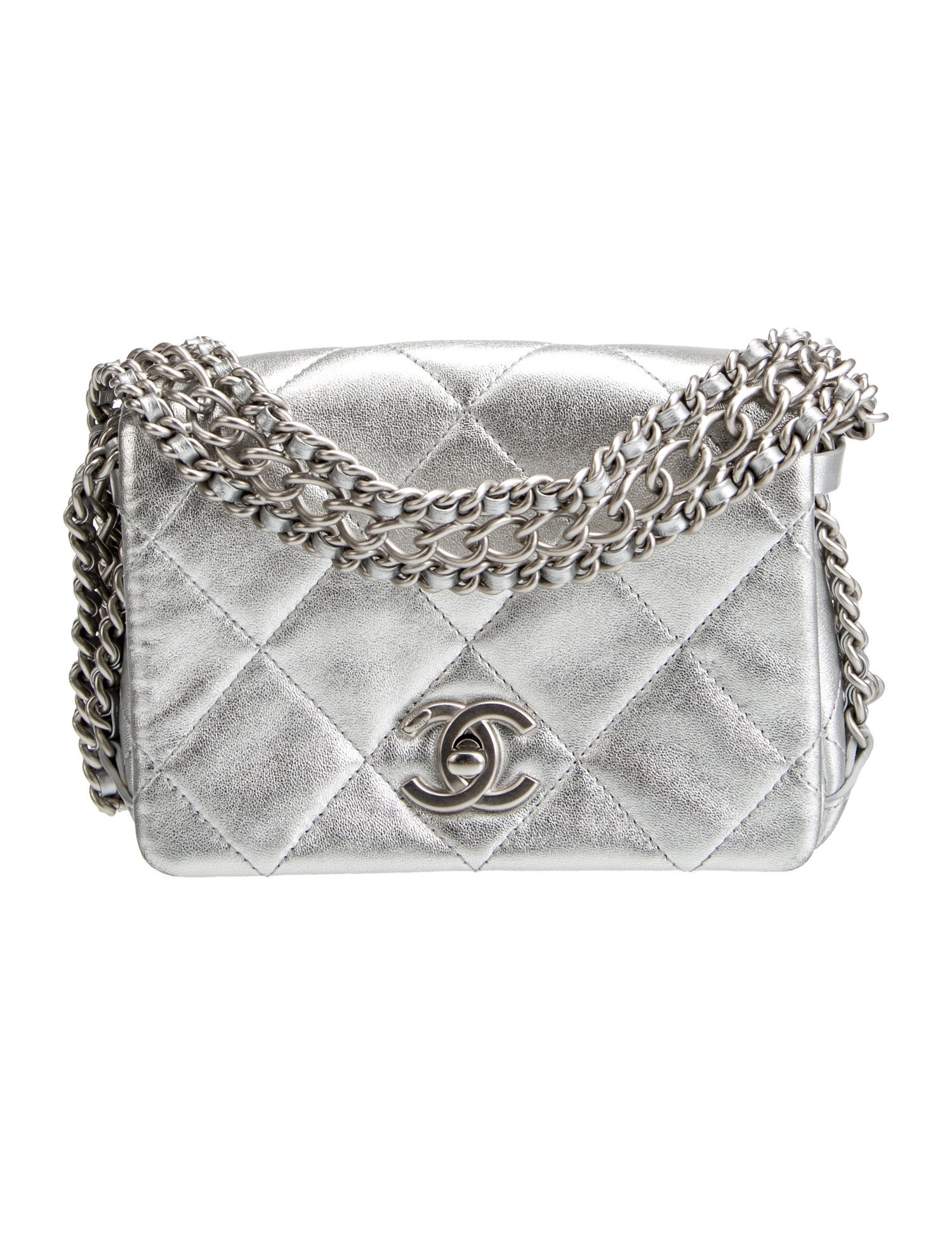 Chanel Mini Chain Rows Flap Bag