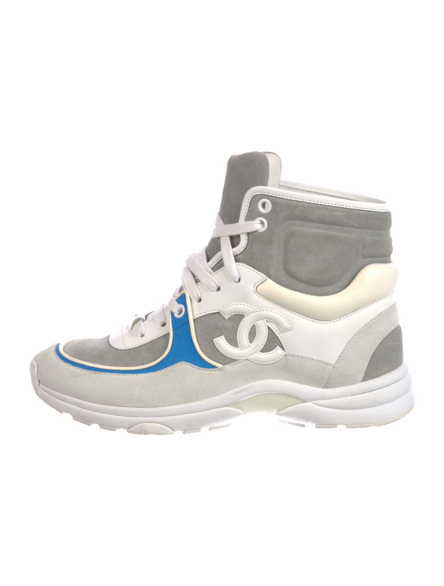 Chanel 2018 Interlocking CC Logo Wedge Sneakers