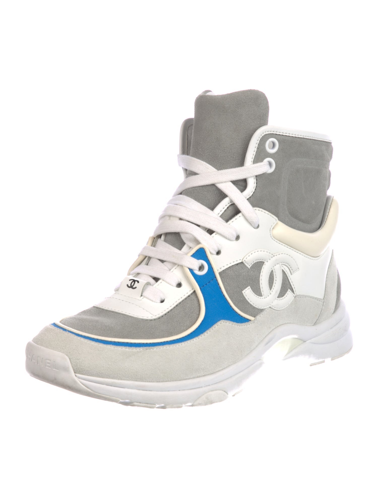 Chanel 2018 Interlocking CC Logo Wedge Sneakers