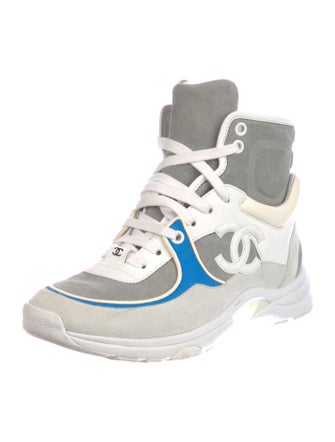 Chanel 2018 Interlocking CC Logo Wedge Sneakers