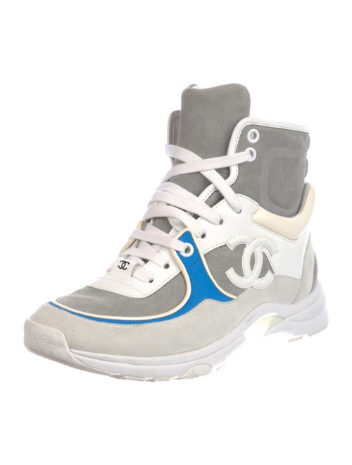 Chanel 2018 Interlocking CC Logo Wedge Sneakers