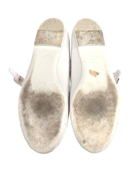 Chanel Interlocking CC Logo Leather Mary Jane Flats