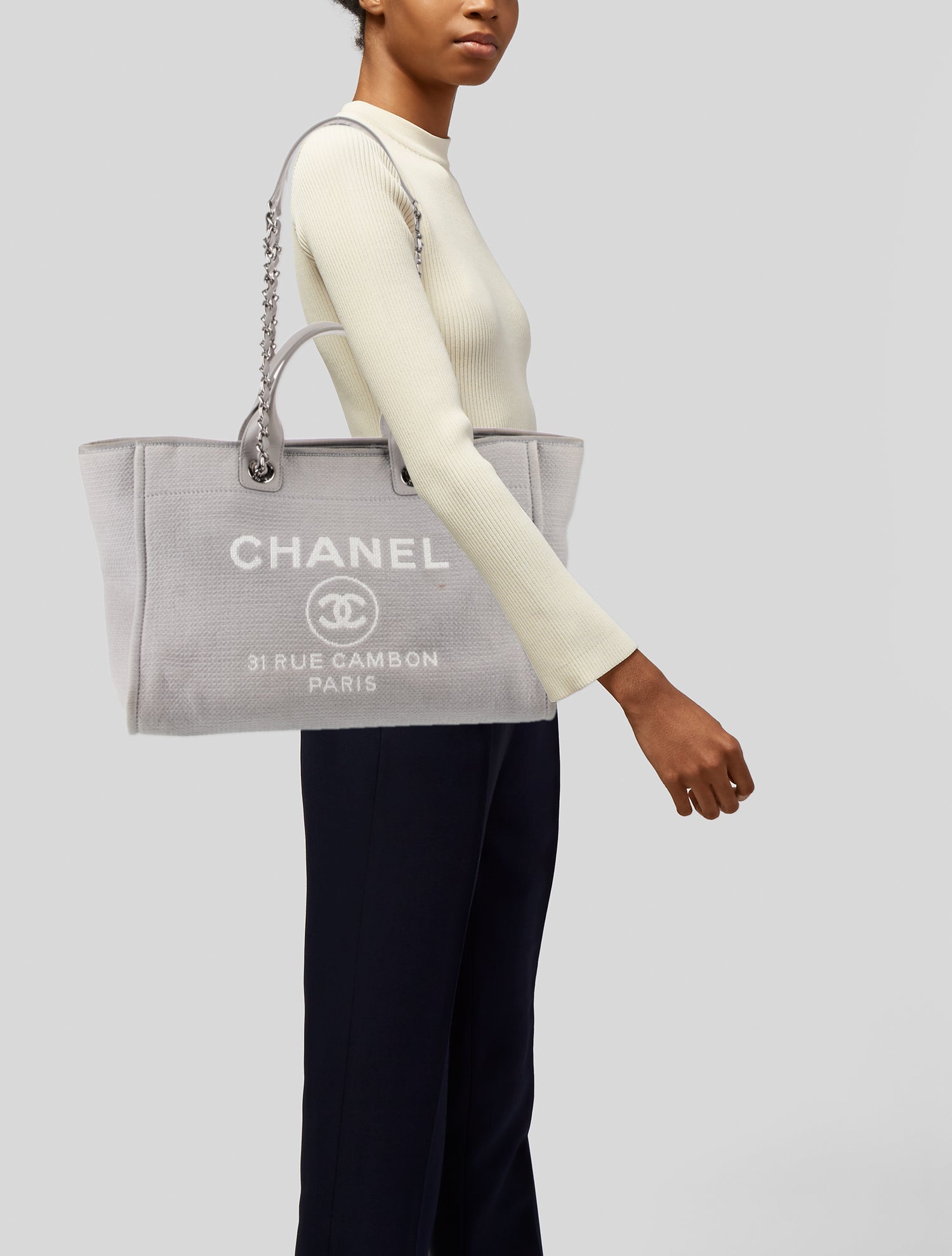 Chanel Medium Deauville Shopping Bag