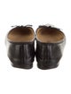 Chanel Interlocking CC Logo Leather Ballet Flats