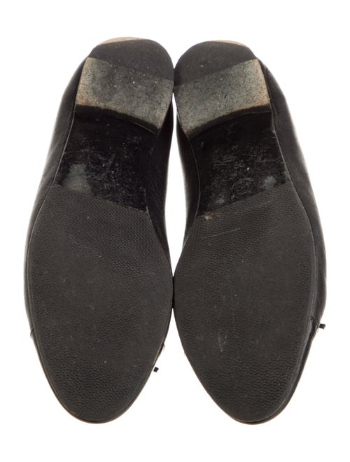 Chanel Interlocking CC Logo Leather Ballet Flats