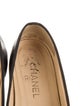 Chanel Interlocking CC Logo Leather Ballet Flats