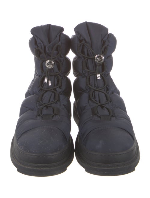 Chanel 2018 Interlocking CC Logo Combat Boots