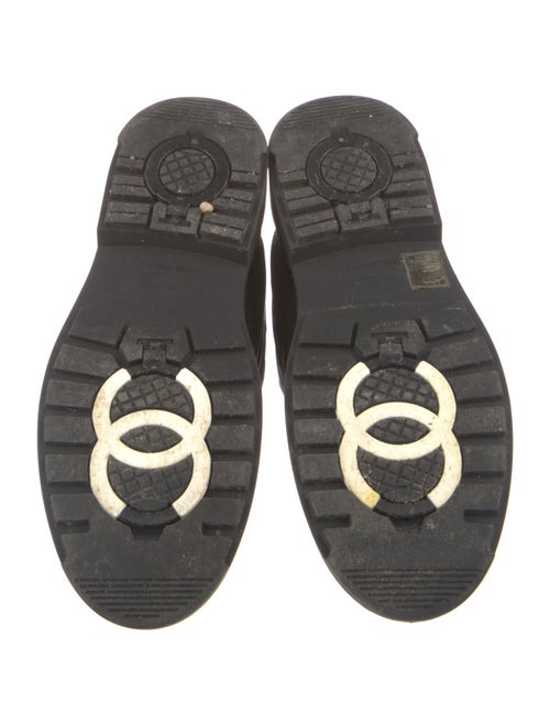 Chanel 2018 Interlocking CC Logo Combat Boots
