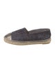 Chanel Interlocking CC Logo Tweed Espadrilles