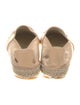 Chanel Interlocking CC Logo Leather Espadrilles