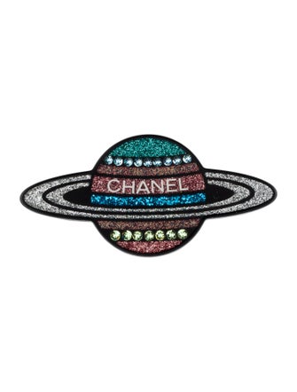Chanel Strass & Resin Planet Brooch