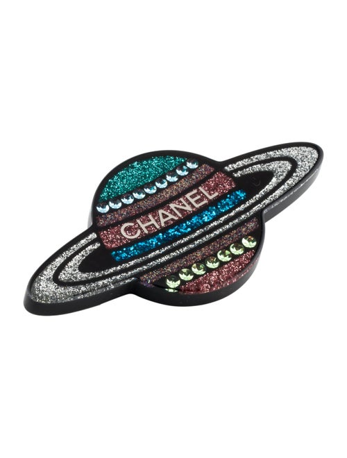 Chanel Strass & Resin Planet Brooch