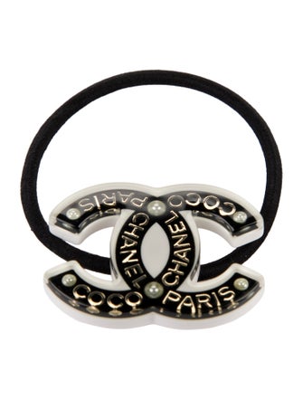Chanel Interlocking CC Logo Hair Tie