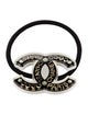 Chanel Interlocking CC Logo Hair Tie