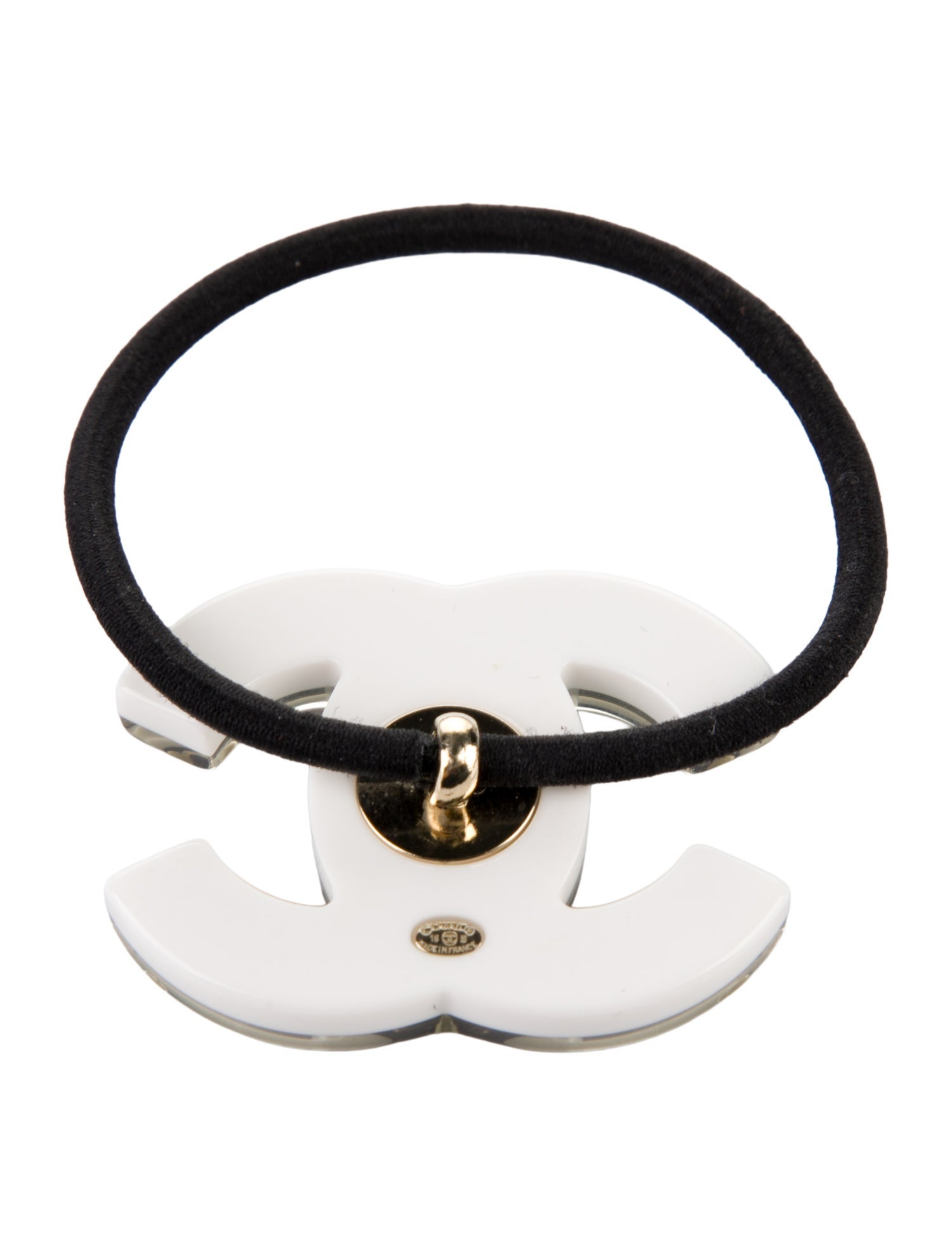 Chanel Interlocking CC Logo Hair Tie
