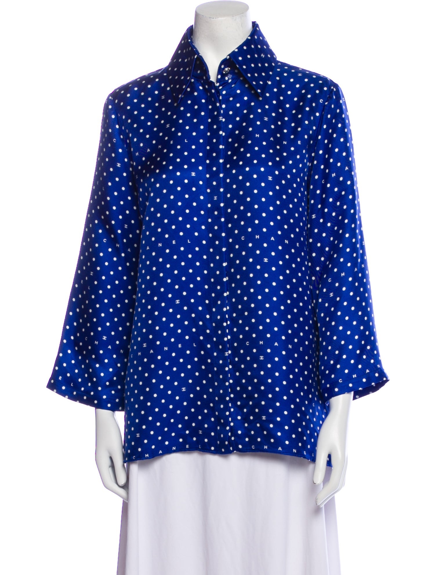 Chanel 2024 Silk Button-Up Top