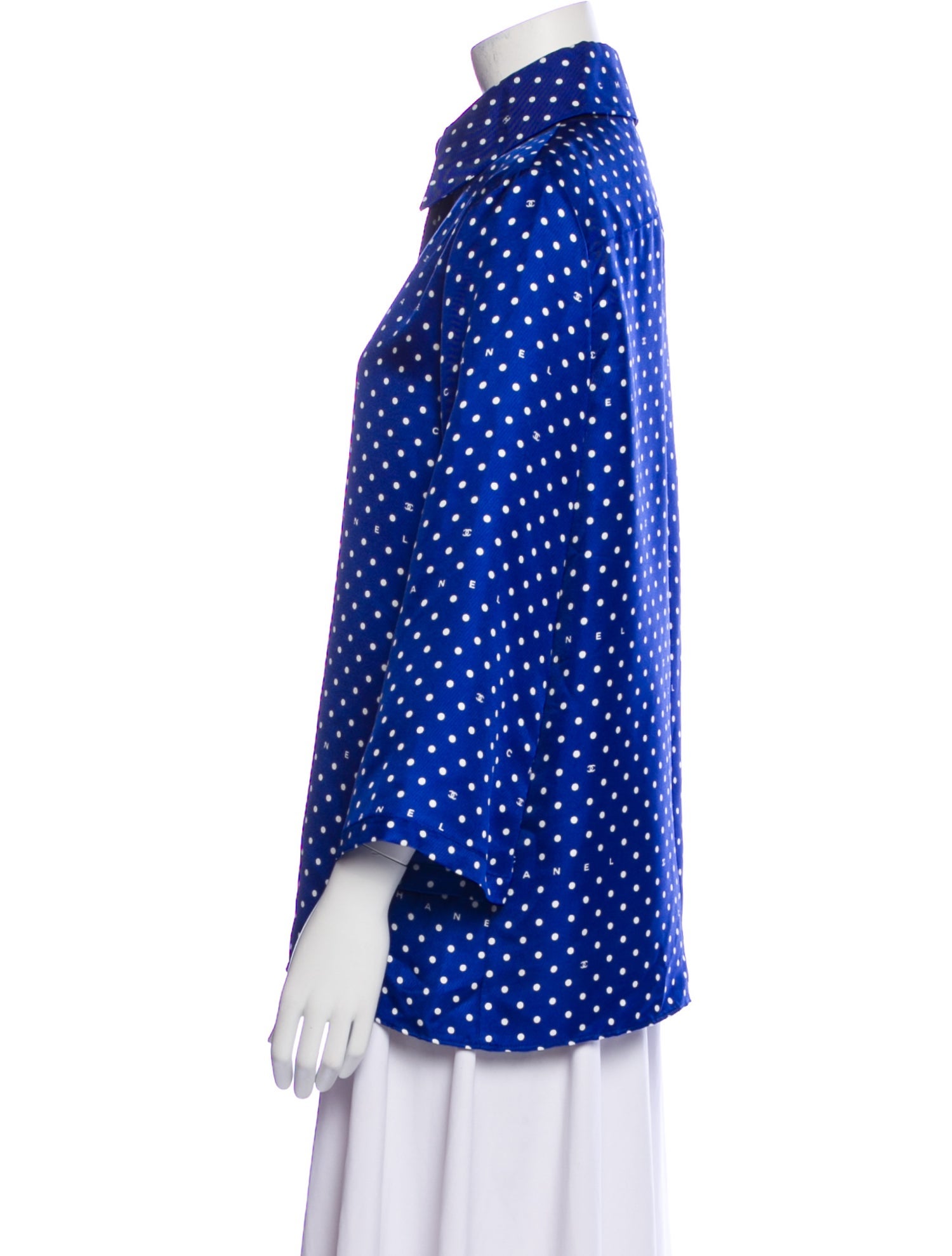 Chanel 2024 Silk Button-Up Top