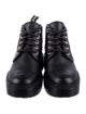 Chanel Interlocking CC Logo Leather Combat Boots