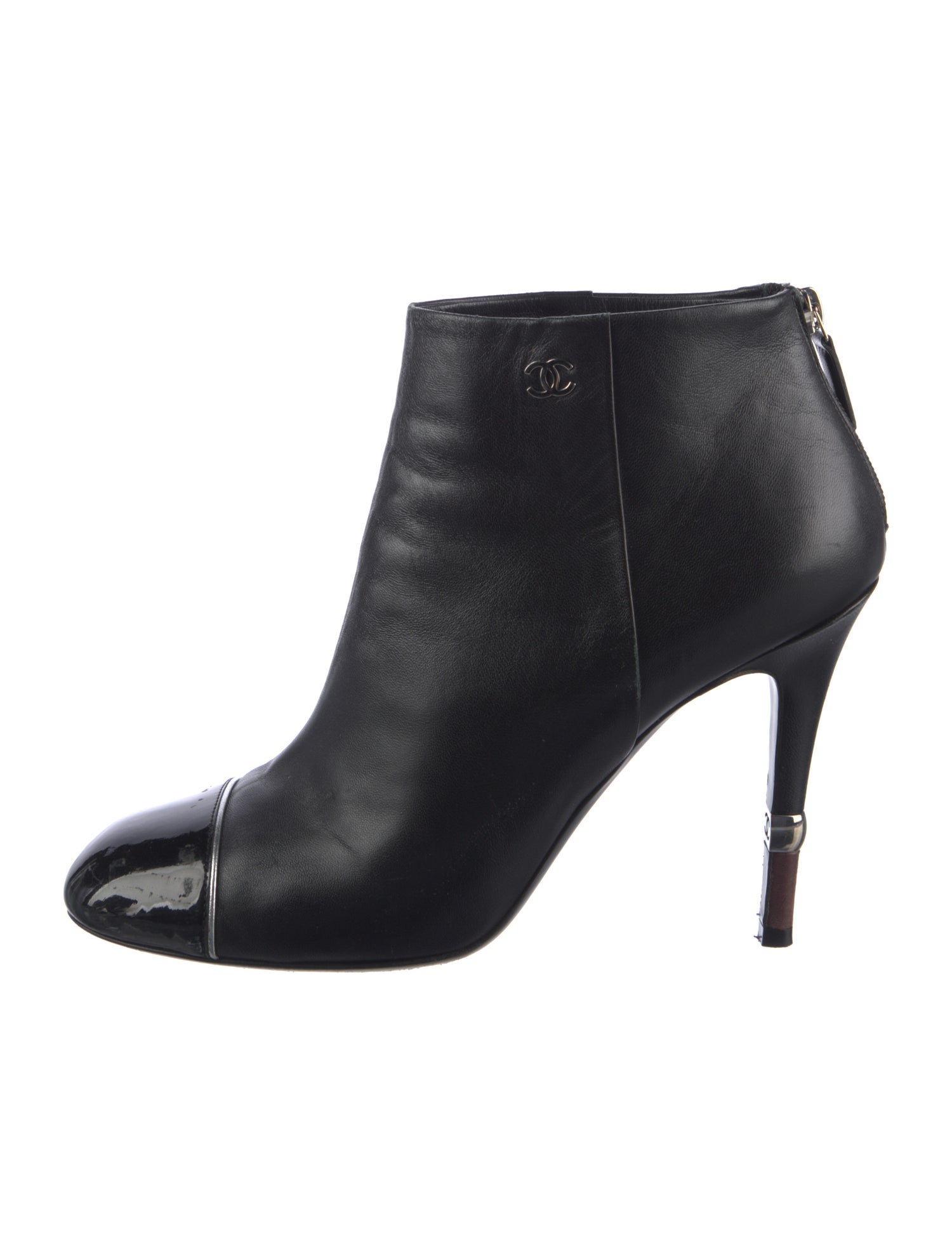 Chanel Interlocking CC Logo Lambskin Boots