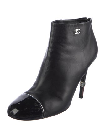 Chanel Interlocking CC Logo Lambskin Boots