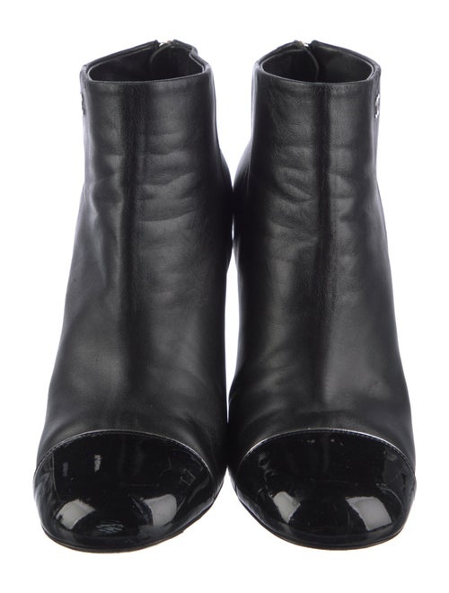 Chanel Interlocking CC Logo Lambskin Boots