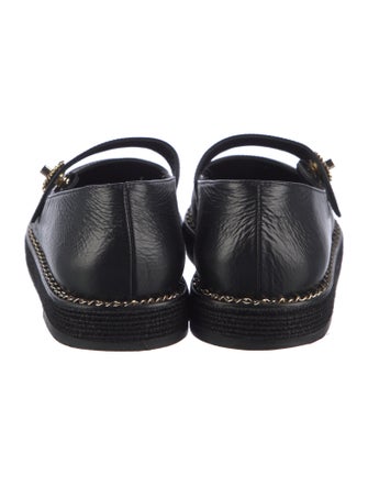 Chanel 2024 Interlocking CC Logo Mary Jane Flats