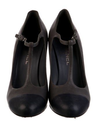 Chanel 2013 Interlocking CC Logo T-Strap Pumps