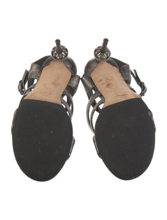 Chanel 2016 Interlocking CC Logo Gladiator Sandals