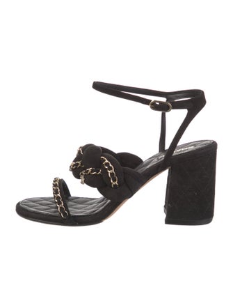 Chanel 2017 Interlocking CC Logo Sandals