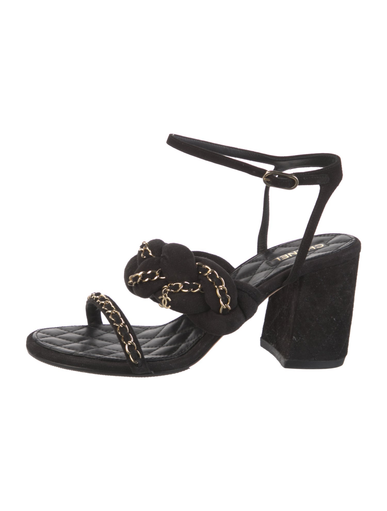 Chanel 2017 Interlocking CC Logo Sandals