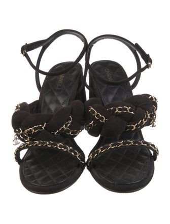 Chanel 2017 Interlocking CC Logo Sandals