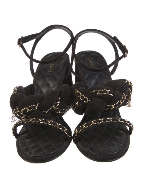 Chanel 2017 Interlocking CC Logo Sandals