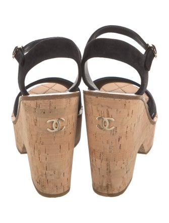 Chanel 2022 Interlocking CC Logo Sandals