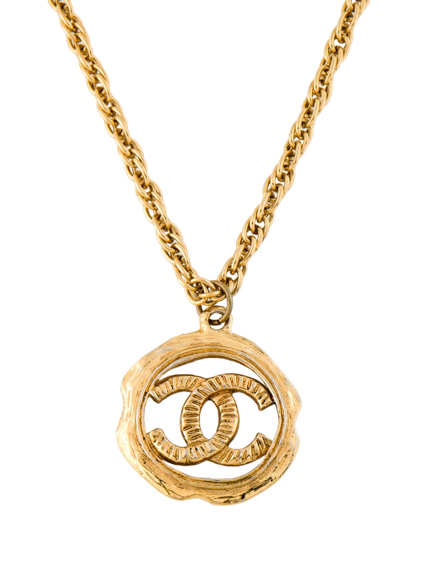 Chanel Vintage CC Pendant Necklace
