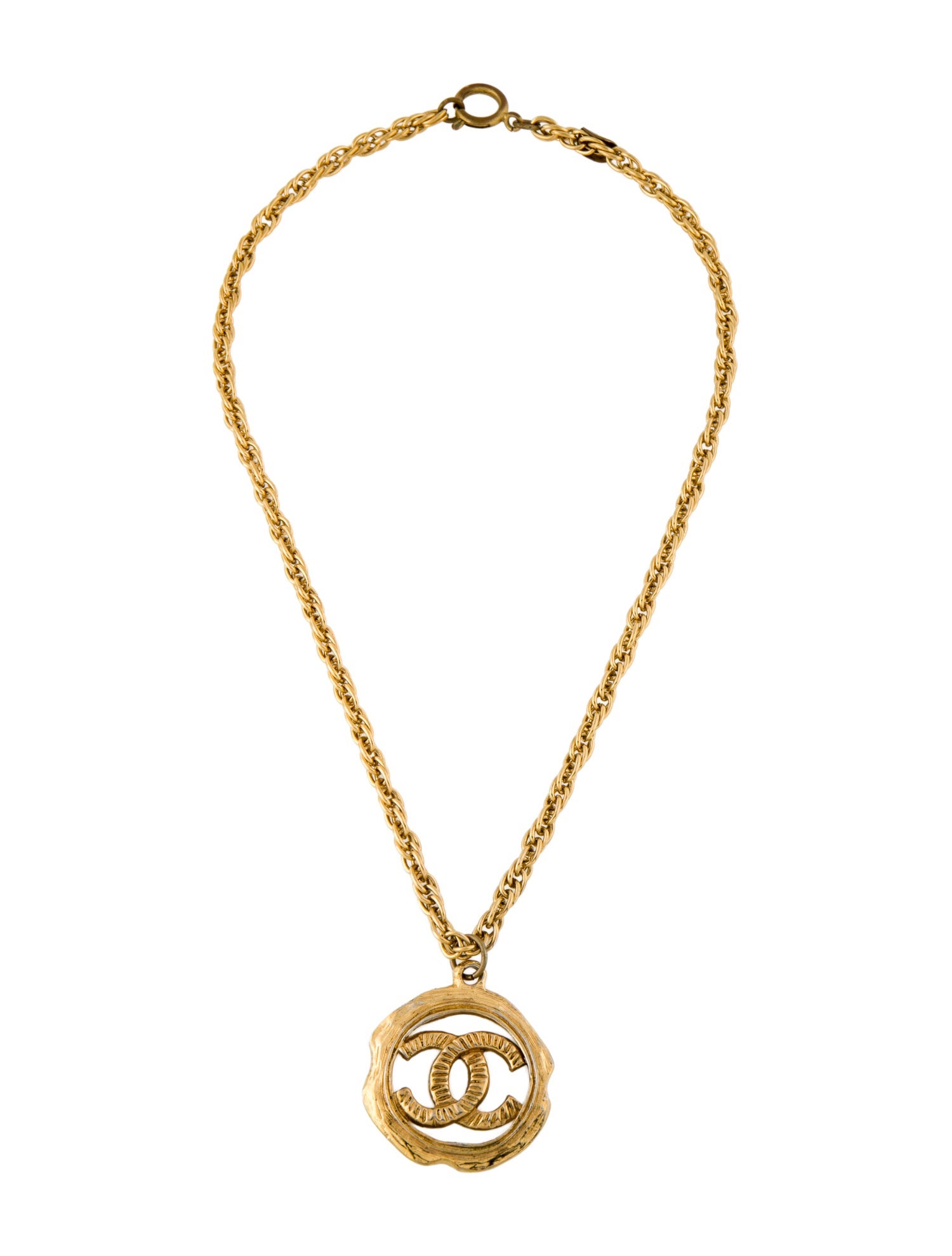 Chanel Vintage CC Pendant Necklace