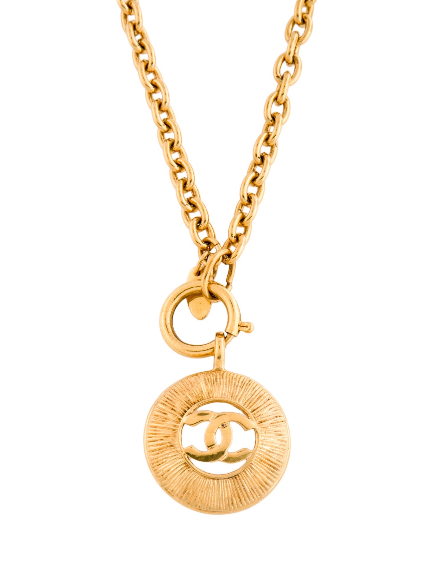 Chanel Vintage CC Pendant Necklace