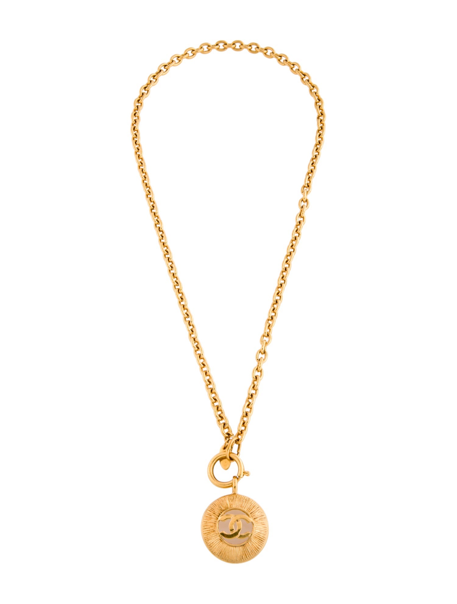 Chanel Vintage CC Pendant Necklace