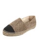 Chanel Interlocking CC Logo Velvet Espadrilles
