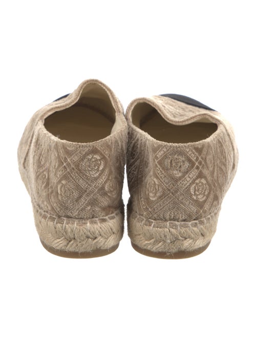 Chanel Interlocking CC Logo Velvet Espadrilles