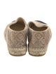 Chanel Interlocking CC Logo Velvet Espadrilles